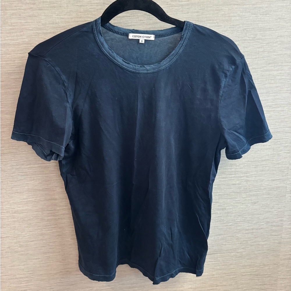 Cotton Citizen Women’s Navy Short Sleeve Tee